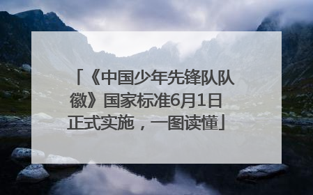 《中国少年先锋队队徽》国家标准6月1日正式实施，一图读懂