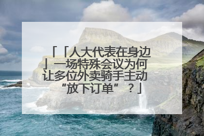 「人大代表在身边」一场特殊会议为何让多位外卖骑手主动“放下订单”？