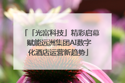 「光富科技」精彩启幕 赋能远洲集团AI数字化酒店运营新趋势