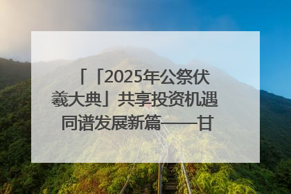 「2025年公祭伏羲大典」共享投资机遇 同谱发展新篇——甘肃省文旅产业链招商引资推介会侧记