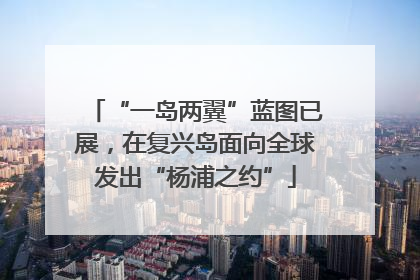 “一岛两翼”蓝图已展，在复兴岛面向全球发出“杨浦之约”