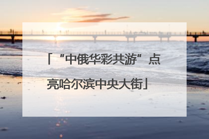 “中俄华彩共游”点亮哈尔滨中央大街