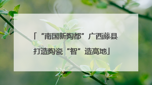 “南国新陶都”广西藤县打造陶瓷“智”造高地