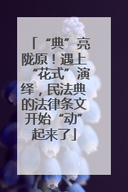 “典”亮陇原！遇上“花式”演绎，民法典的法律条文开始“动”起来了