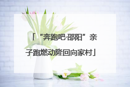“奔跑吧·邵阳”亲子跑燃动隆回向家村