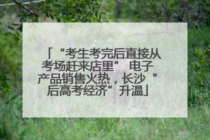 “考生考完后直接从考场赶来店里” 电子产品销售火热，长沙“后高考经济”升温