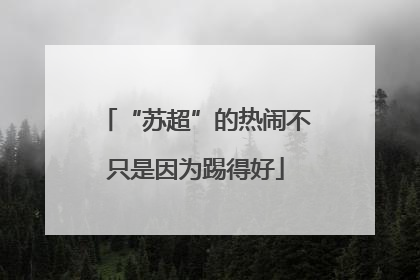 “苏超”的热闹不只是因为踢得好
