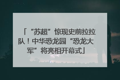 “苏超”惊现史前拉拉队！中华恐龙园“恐龙大军”将亮相开幕式