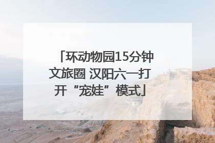 环动物园15分钟文旅圈 汉阳六一打开“宠娃”模式