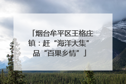 烟台牟平区王格庄镇：赶“海洋大集” 品“百果乡情”