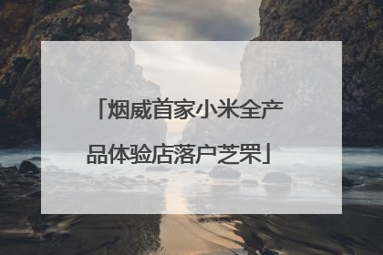 烟威首家小米全产品体验店落户芝罘