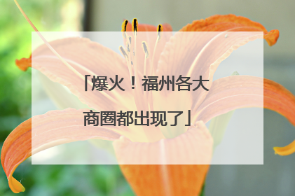 爆火！福州各大商圈都出现了