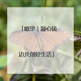 瞭望｜凝心铸边共创好生活