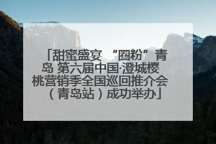 甜蜜盛宴 “圈粉”青岛 第六届中国·澄城樱桃营销季全国巡回推介会（青岛站）成功举办