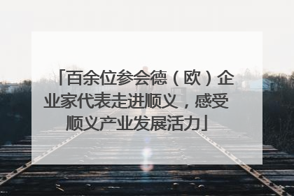 百余位参会德（欧）企业家代表走进顺义，感受顺义产业发展活力