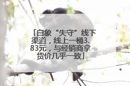 白象“失守”线下渠道，线上一桶3.83元，与经销商拿货价几乎一致