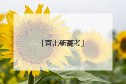 直击新高考