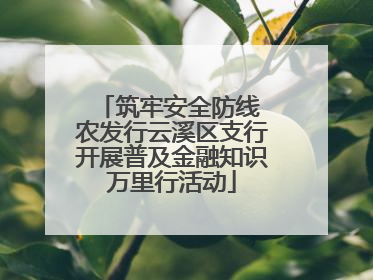 筑牢安全防线 农发行云溪区支行开展普及金融知识万里行活动
