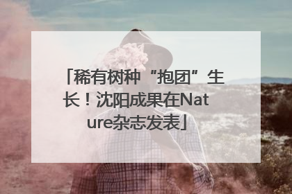 稀有树种“抱团”生长！沈阳成果在Nature杂志发表