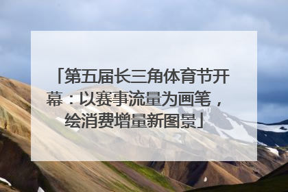 第五届长三角体育节开幕：以赛事流量为画笔，绘消费增量新图景