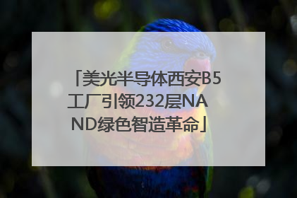 美光半导体西安B5工厂引领232层NAND绿色智造革命