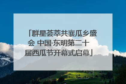 群星荟萃共襄瓜乡盛会 中国·东明第二十届西瓜节开幕式启幕