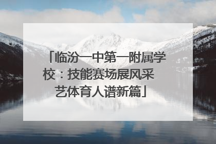 临汾一中第一附属学校：技能赛场展风采 艺体育人谱新篇