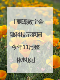 丽泽数字金融科技示范园今年11月整体封顶