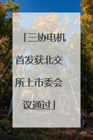 三协电机首发获北交所上市委会议通过