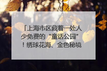 上海市区藏着一处人少免费的“童话公园”！绣球花海、金色秘境……地铁直达→