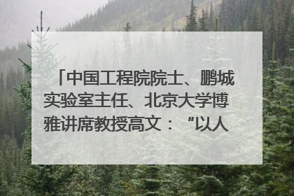 中国工程院院士、鹏城实验室主任、北京大学博雅讲席教授高文：“以人为本 智能向善” 推动文化与科技相生相促｜聚焦2025文化强国建设高峰论坛