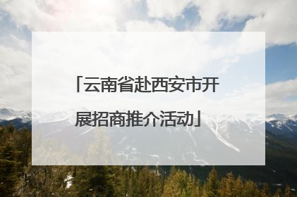 云南省赴西安市开展招商推介活动
