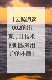 云鲸逍遥002的出现，让技术回归服务用户的本质