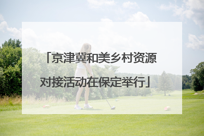 京津冀和美乡村资源对接活动在保定举行
