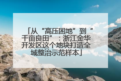 从“高压困地”到“千亩良田”：浙江金华开发区这个地块打造全域整治示范样本