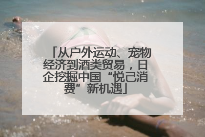 从户外运动、宠物经济到酒类贸易，日企挖掘中国“悦己消费”新机遇