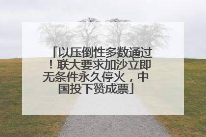 以压倒性多数通过！联大要求加沙立即无条件永久停火，中国投下赞成票