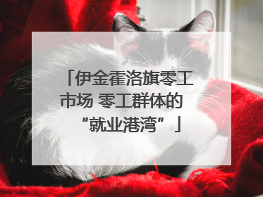 伊金霍洛旗零工市场 零工群体的“就业港湾”