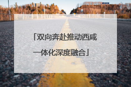 双向奔赴推动西咸一体化深度融合