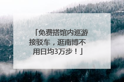 免费搭馆内巡游接驳车，逛南博不用日均3万步！