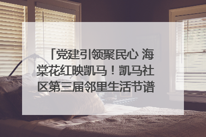 党建引领聚民心 海棠花红映凯马！凯马社区第三届邻里生活节谱写幸福新篇章