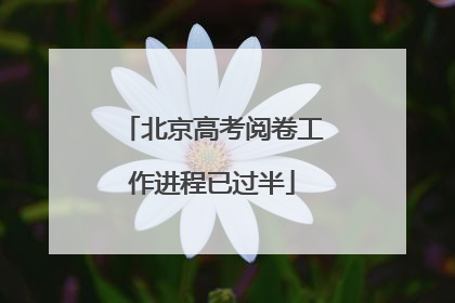 北京高考阅卷工作进程已过半