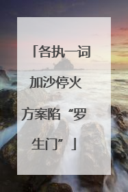 各执一词 加沙停火方案陷“罗生门”