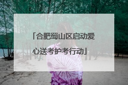 合肥蜀山区启动爱心送考护考行动