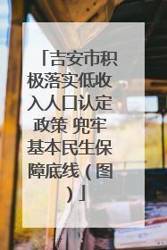 吉安市积极落实低收入人口认定政策 兜牢基本民生保障底线（图）