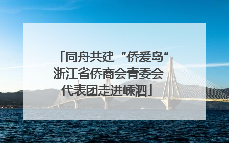 同舟共建“侨爱岛” 浙江省侨商会青委会代表团走进嵊泗