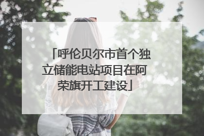 呼伦贝尔市首个独立储能电站项目在阿荣旗开工建设
