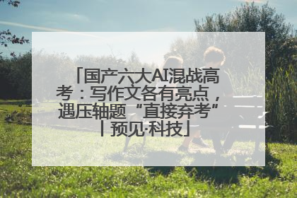 国产六大AI混战高考：写作文各有亮点，遇压轴题“直接弃考”丨预见·科技