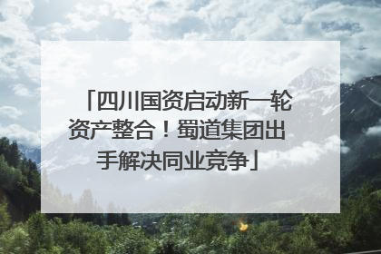四川国资启动新一轮资产整合！蜀道集团出手解决同业竞争