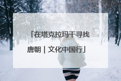 在塔克拉玛干寻找唐朝｜文化中国行